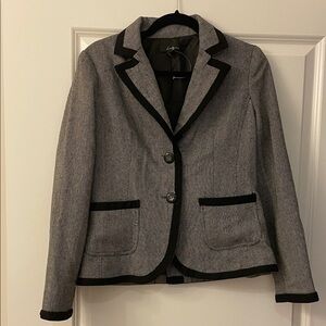 Twenty One Gray Blazer with Patch, Size L NWOT